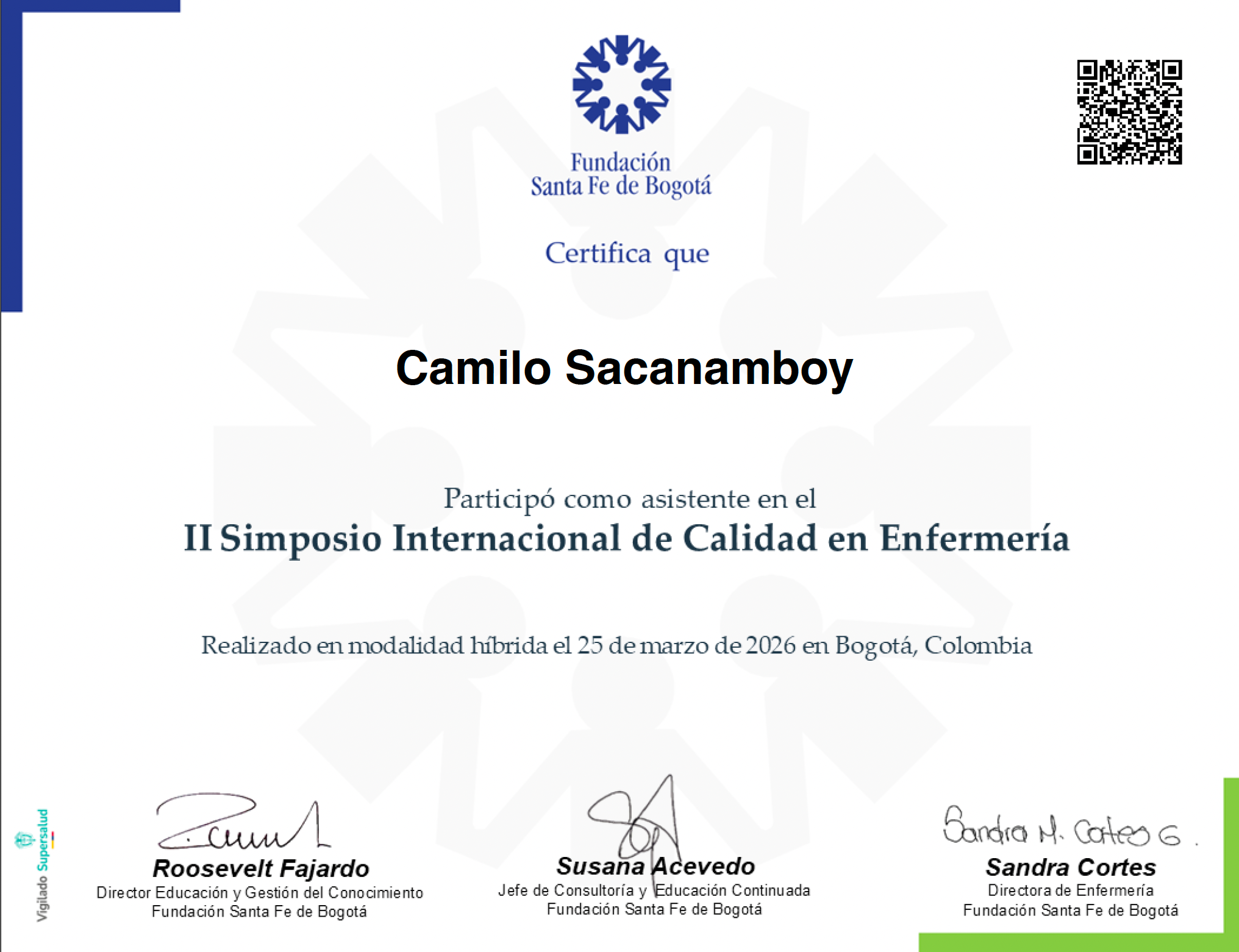 Certificado de asistencia verificable para asociaciones